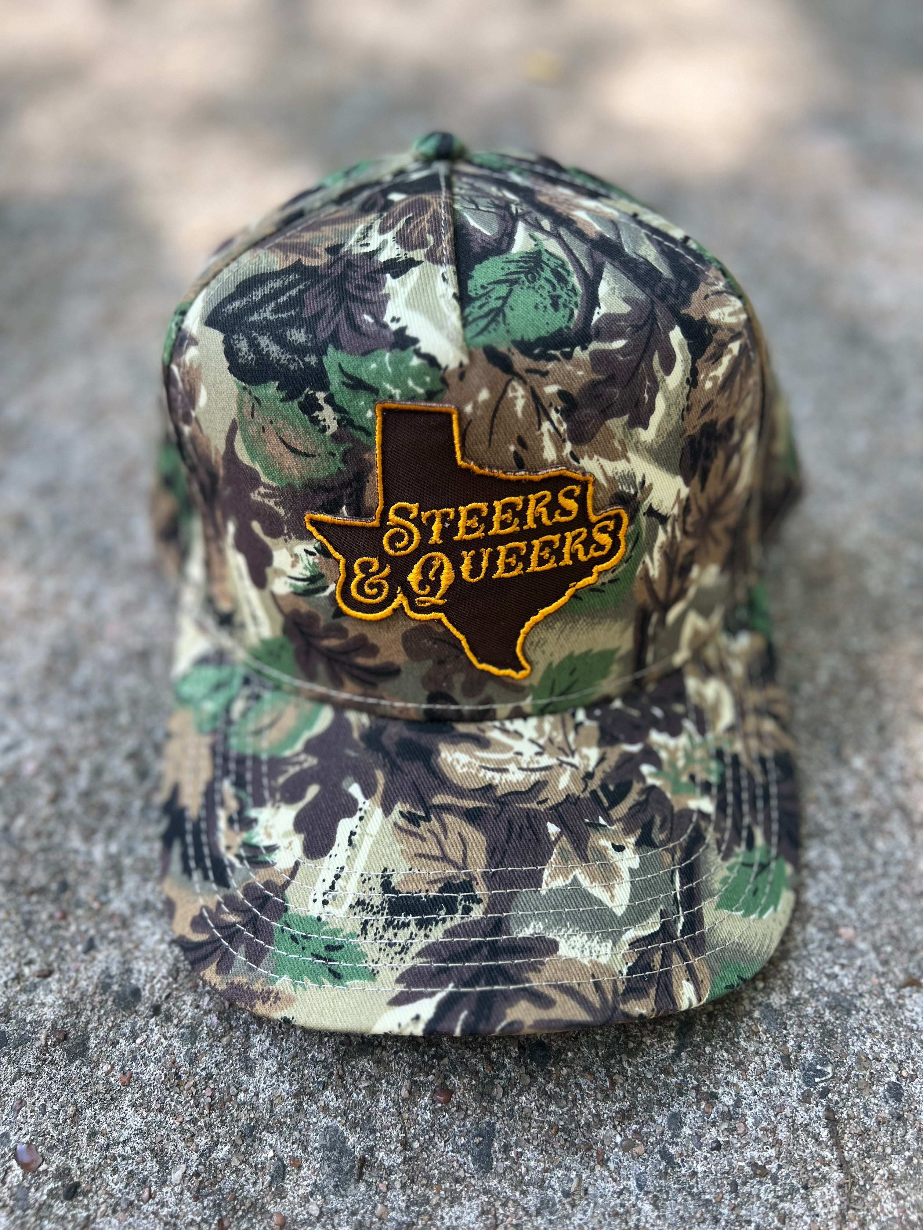 Camo Steers & Queers Cap