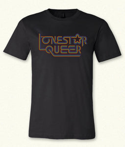 Lonestar Queer retro pride tee